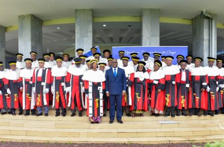 Kinshasa : Prestation de serment de la première Présidente du Conseil d&rsquo;État, Le procureur général près le conseil d&rsquo;État et le premier avocat général devant le Président Felix Tshisekedi
